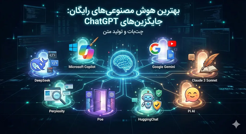بهترین هوش مصنوعی های رایگان جایگزینهای ChatGPT (چتبات و تولید متن)